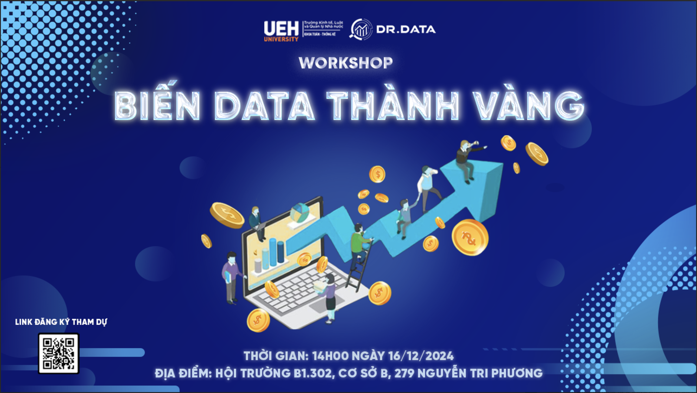 Thư mời tham dự workshop "Biến data thành vàng"